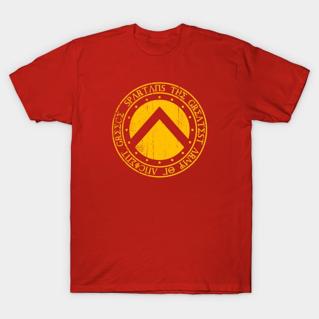 Spartan Shield T-Shirt by nickbeta